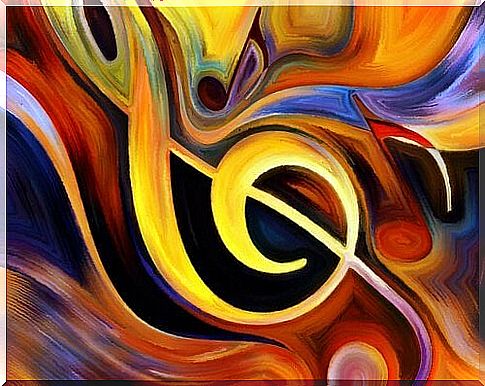 Colorful clef