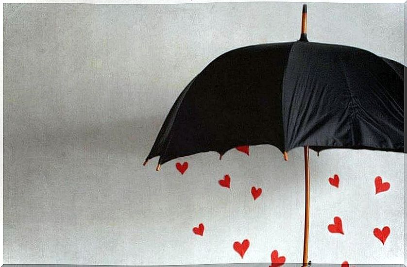 Umbrella and heart