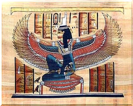 Thank you mom - papyrus with Isis