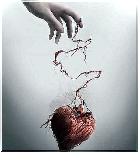 Heart as a puppet on someone else's finger